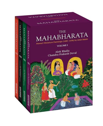 Cover for Alok Bhalla · The Mahabharata: Mewari Miniature Paintings (1680-1698) (Hardcover Book) (2023)