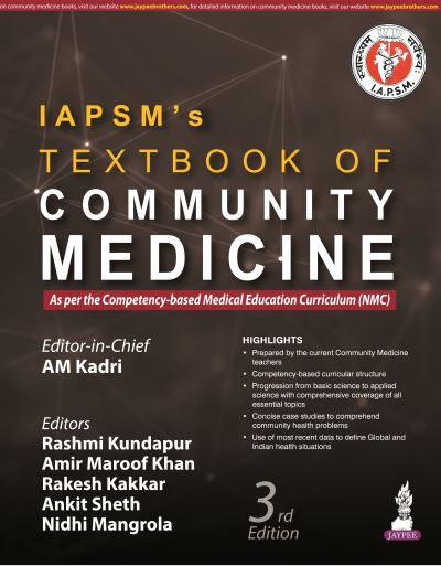 Cover for Rashmi Kundapur · Textbook of Community Medicine (Pocketbok) [3 Revised edition] (2024)