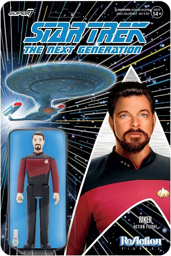 Star Trek: The Next Generation Reaction Figure Wave 2 - Commander Riker - Star Trek: the Next Generation - Merchandise - SUPER 7 - 0840049815360 - May 10, 2022