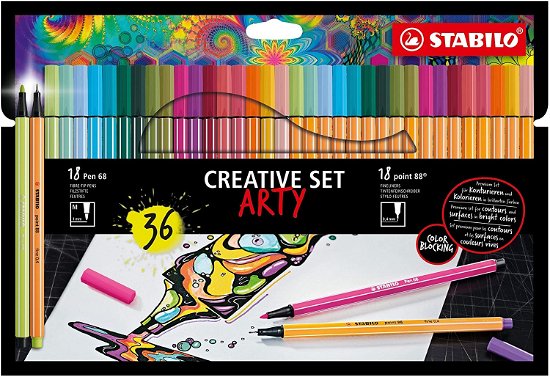 STABILO Creative Set ARTY Etui 68/88 36st. - Stabilo - Merchandise -  - 4006381582360 - 