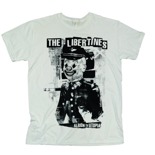 The Libertines Unisex T-Shirt: Albio to Utopia - Libertines - The - Produtos - ROFF - 5055295349360 - 13 de maio de 2013