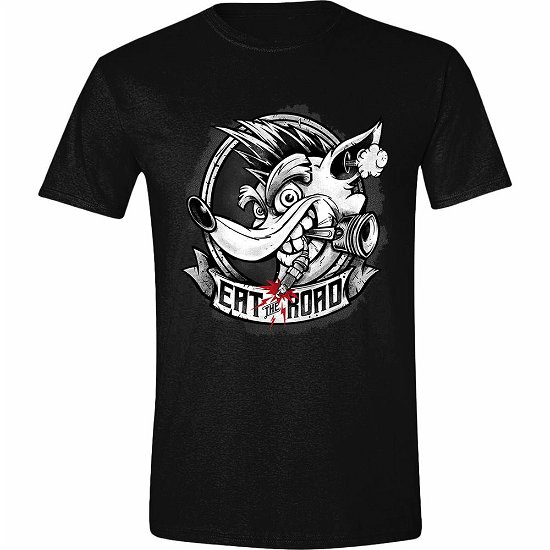 Cover for Crash Bandicoot · Crash Team Racing - Eat The Road Men T-Shirt - Bla (N/A)