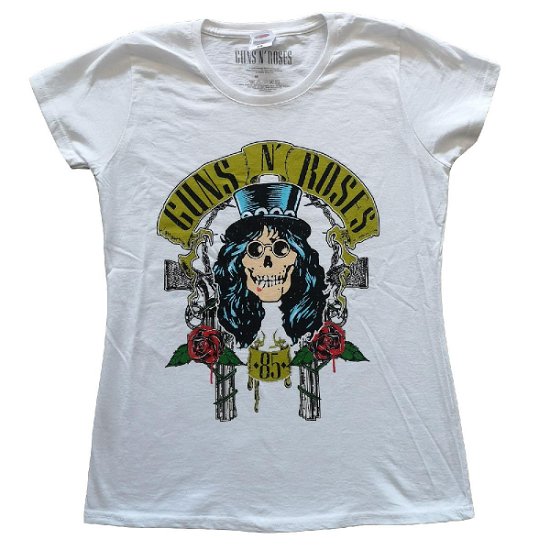 Guns N' Roses Ladies T-Shirt: Slash '85 - Guns N Roses - Merchandise -  - 5056368679360 - 