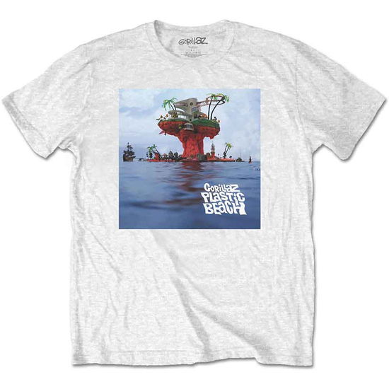 Gorillaz Unisex T-Shirt: Plastic Beach - Gorillaz - Fanituote -  - 5056561009360 - 