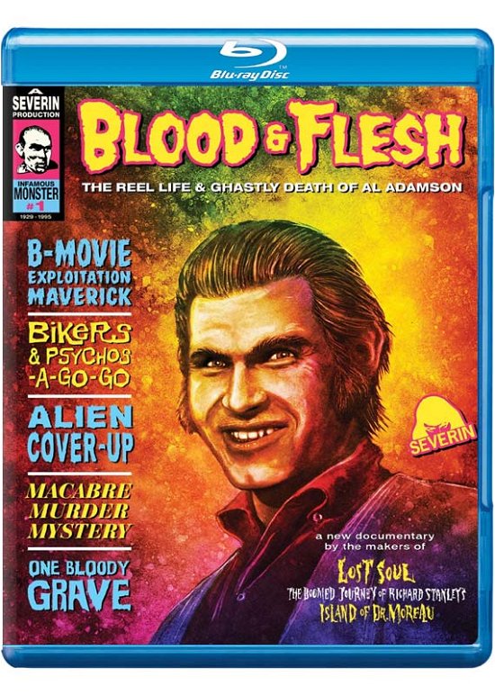 Cover for Blood &amp; Flesh: the Reel Life &amp; Ghastly Death of Al · Blood and Flesh - The Reel Life and Ghastly Death of Al Adamson (Blu-ray) (2020)