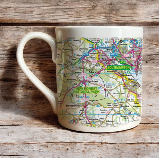 Cover for OS Map Bone China Mug - New Forest National Park (MERCH) (2025)