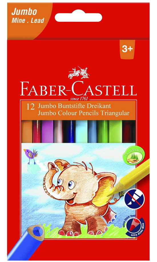 Cover for 12 FABER-CASTELL Jumbo Buntstifte farbsortiert (Bog) (2022)