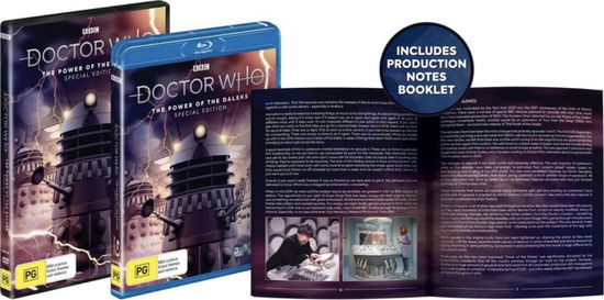 Cover for Troughton, Patrick, Wills, Anneke, Briant, Michael E., Briggs, Nicholas, Craze, Michael, Davy, Pamela Ann, Dodd, Derek, Hawkins, Peter, Hawtrey, Nicholas, James, Robert, Kane, Richard, Kelsey, Edward, Scott, Steven, Norton, Charles, Barry, Christopher · Doctor Who (2020): Power of the Daleks (Blu-ray) (2020)