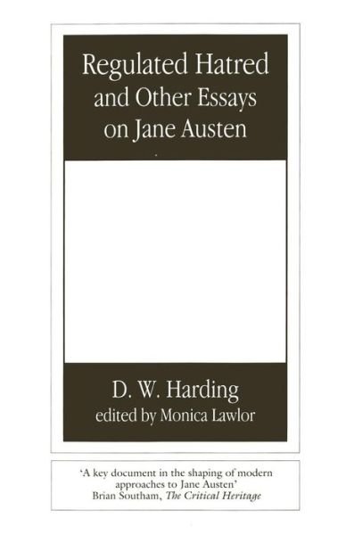 Cover for Monica Lawlor · Regulated Hatred and Other Essays on Jane Austen (Pocketbok) (2001)