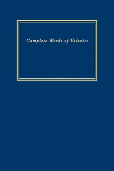 Cover for Voltaire · Complete Works of Voltaire 1A-147 (Book) (2020)