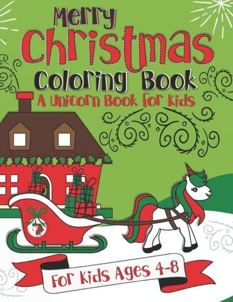 Cover for Pink Crayon Coloring · Merry Christmas Coloring Book (Paperback Bog) (2019)