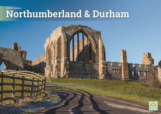 Cover for Carousel Calendars · Northumberland &amp; Durham A4 Calendar 2025 (Paperback Book) (2024)