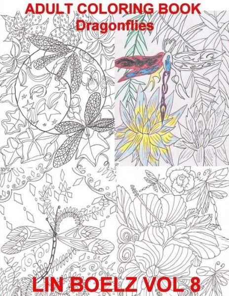 Cover for Lin Boelz · Adult Coloring Book Dragonflies (Paperback Bog) (2016)