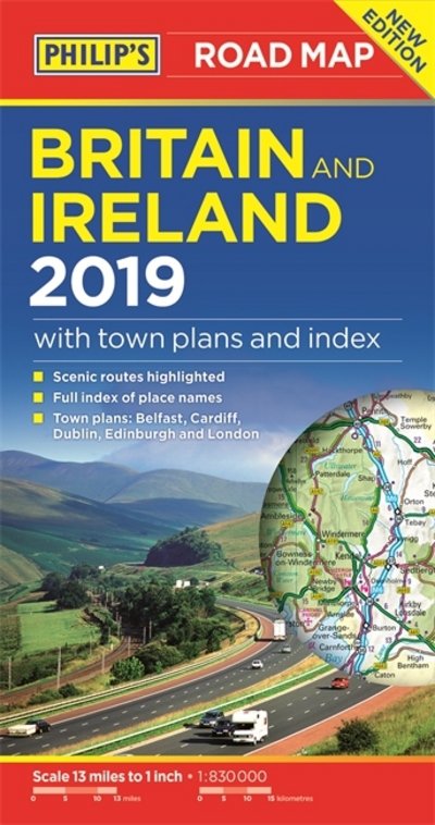 Cover for Philip's Maps · Philip's Britain and Ireland Road Map - Philip's Sheet Maps (Paperback Book) (2018)