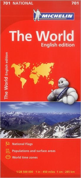 Cover for Michelin · The World - Michelin National Map 701: Map (Kort) (2019)