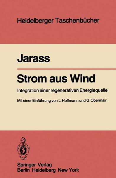 Cover for L. Jarass · Strom aus Wind - Heidelberger Taschenbucher (Paperback Book) [German edition] (1981)