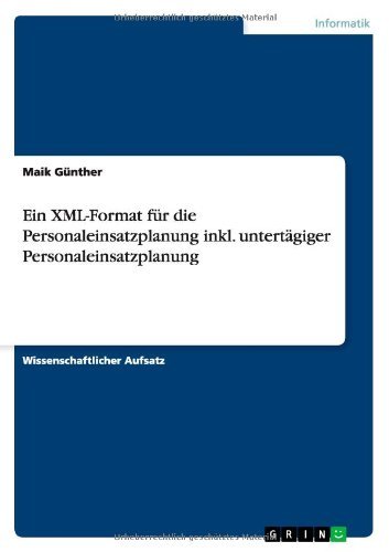 Cover for Günther · Ein XML-Format für die Personal (Book) [German edition] (2013)