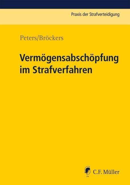Cover for Peters · Vermögensabschöpfung im Strafver (Book)