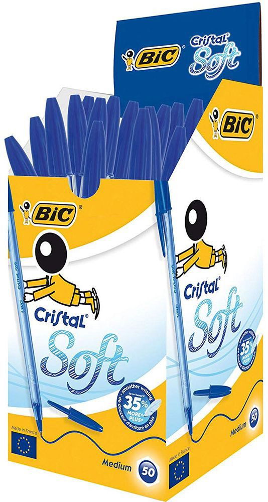 Cover for Bic · Bic - Bic Cristal Soft Ballpoint Pen Blue (pack 50) (PS4)