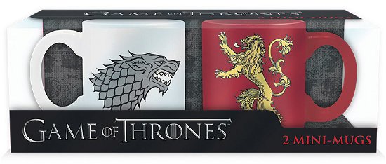 Cover for Game Of Thrones: ABYstyle · GAME OF THRONES - Set 2 Mini-Mugs - Stark &amp; Lannis (MERCH) (2019)