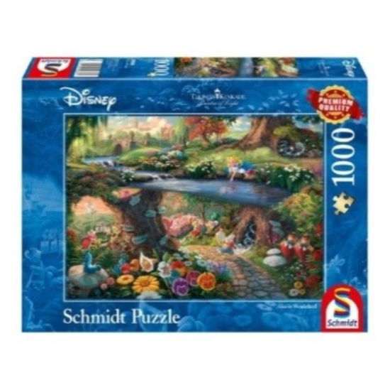 Disney - Alice in Wonderland by Thomas Kinkade 1000 Piece Schmidt Puzzle - Schmidt - Books - ASMODEE - 4001504596361 - June 30, 2023