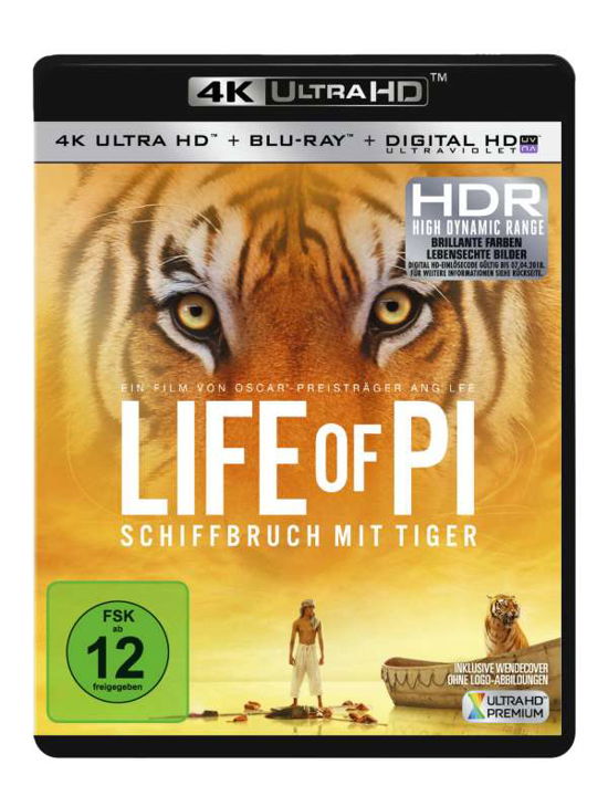 Life of Pi: Schiffbruch Mit Tiger Uhd Blu-ray - V/A - Films -  - 4010232068361 - 7 avril 2016