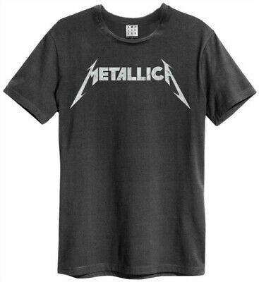 Metallica Logo Amplified Vintage Charcoal - Metallica - Fanituote - AMPLIFIED - 5054488307361 - keskiviikko 1. heinäkuuta 2020