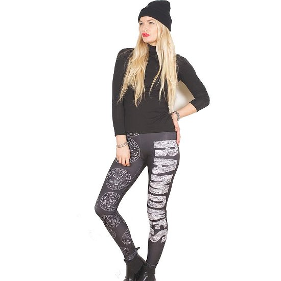 Cover for Ramones · Ramones Ladies Fashion Leggings: Presidential Seal (Large to X-Large) (CLOTHES) [Black,White - Ladies edition]