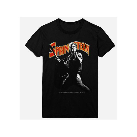 Cover for Bruce Springsteen · Bruce Springsteen Unisex T-Shirt: Winterland Ballroom Singing (T-shirt) [size XXL] [Black - Unisex edition]