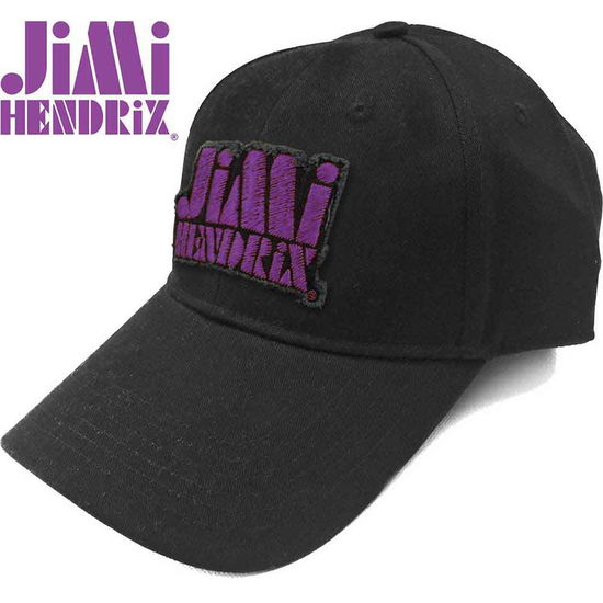 Cover for The Jimi Hendrix Experience · Jimi Hendrix Unisex Baseball Cap: Purple Stencil Logo (Black) (CLOTHES) [Black - Unisex edition] (2019)