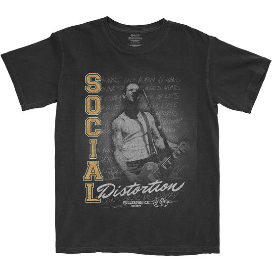 Cover for Social Distortion · Social Distortion Unisex T-Shirt: Athletics (T-shirt) [size S] [Black - Unisex edition] (2021)