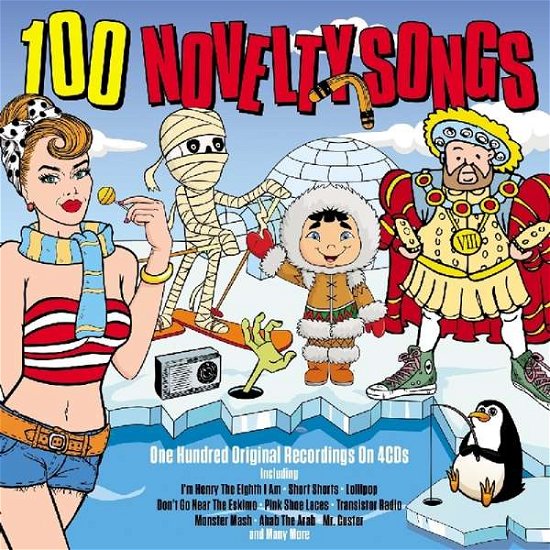 Cover for 100 Novelty Songs / Various (CD) (2019)