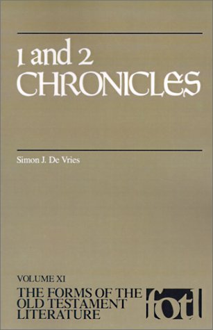 Cover for Simon J. De Vries · The Forms of the Old Testament Literature (1 and 2 Chronicles) (Paperback Book) (1989)