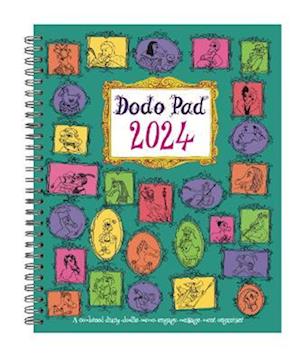 Cover for Lord Dodo · The Dodo Pad Original Desk Diary 2024 HARDCOVER- Week to View, Calendar Year Diary: A Diary-Organiser-Planner Wall Book for up to 5 people / appointments / activities. UK made, sustainable, plastic free (Book) [58 Revised edition] (2023)