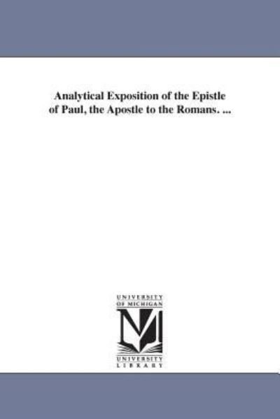 Cover for John Brown · Analytical Exposition of the Epistle of Paul, the Apostle to the Romans. ... (Paperback Book) (2006)