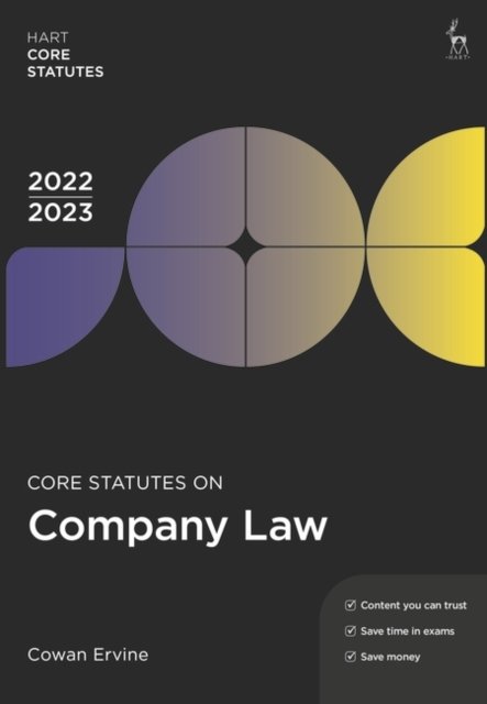 Cover for Cowan Ervine · Core Statutes on Company Law 2022-23 - Hart Core Statutes (Pocketbok) (2022)