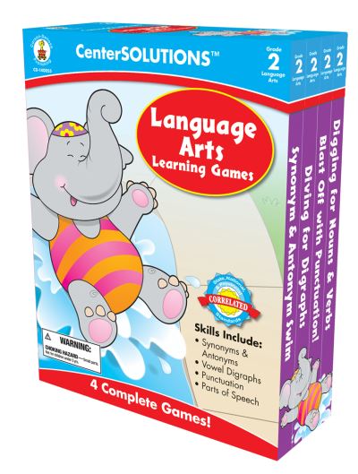 Language Arts Learning Games, Grade 2 - Carson-Dellosa Publishing - Gra planszowa - Carson Dellosa Education - 9781604182361 - 19 grudnia 2008