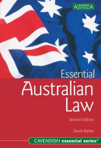 Cover for David Barker · Essential Australian Law: Second Edition (Australian Essential Series) (Hardcover Book) (2005)