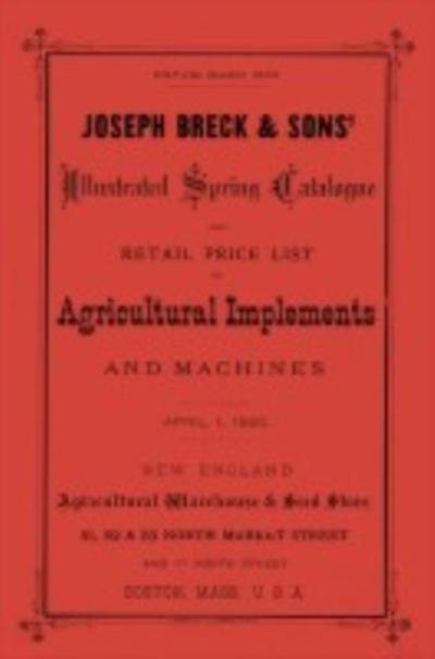 Cover for Joseph Breck · Joseph Breck &amp; Sons' 1880 Catalogue (Paperback Book) (2016)