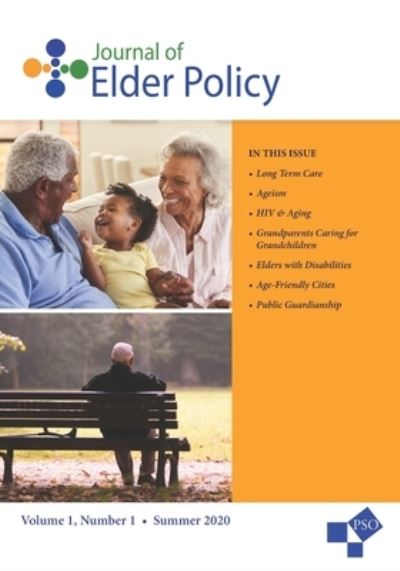 Cover for Eva Kahana · Journal of Elder Policy (Paperback Book) (2020)