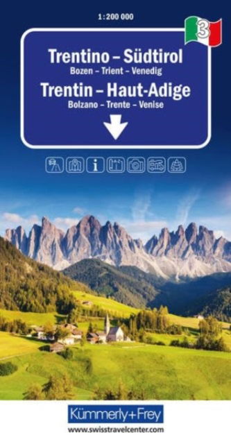 Trentino / Alto Adige / South Tirol - Regional maps - Italy -  - Książki - Kummerly & Frey,Switzerland - 9783259018361 - 