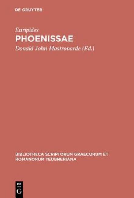 Phoenissae - Euripides - Livros - K.G. SAUR VERLAG - 9783598713361 - 1988