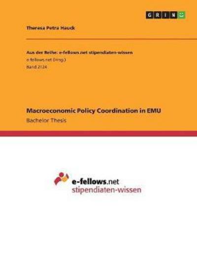 Cover for Hauck · Macroeconomic Policy Coordination (Book)