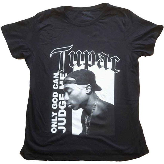 Cover for Tupac · Tupac Ladies T-Shirt: Only God Text (T-shirt)