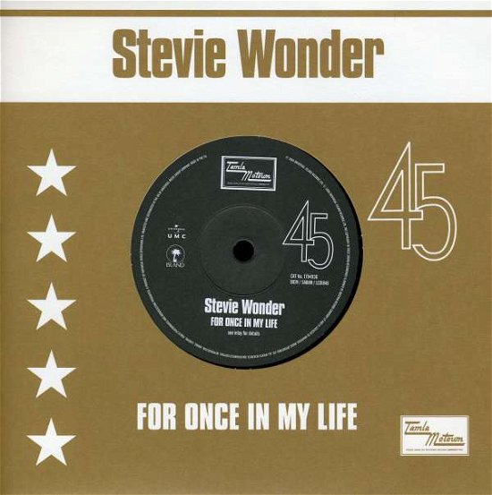 Cover for Stevie Wonder · For Once in My Life (7&quot;) [Limited edition] (2008)