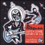 Cover for Los Straitjackets · Supersonic Guitars In 3-D (Clear / Red / Blue Swirl Vinyl) (LP) (2025)