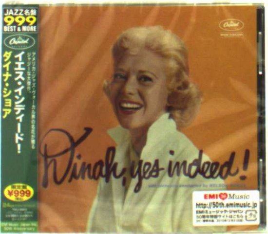 Cover for Dinah Shore · Dinah, Yes Indeed! (CD) (2013)