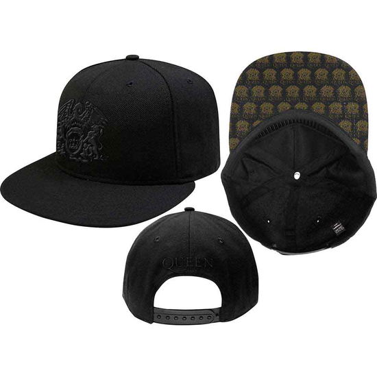 Cover for Queen · Queen Unisex Snapback Cap: Crest (Kläder) [Black - Unisex edition] (2018)