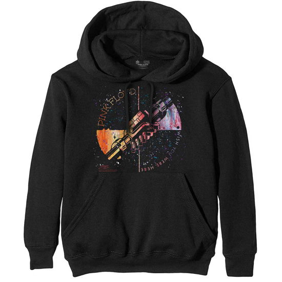 Pink Floyd Unisex Pullover Hoodie: Machine Greeting Orange - Pink Floyd - Fanituote - MERCHANDISE - 5056170645362 - maanantai 30. joulukuuta 2019