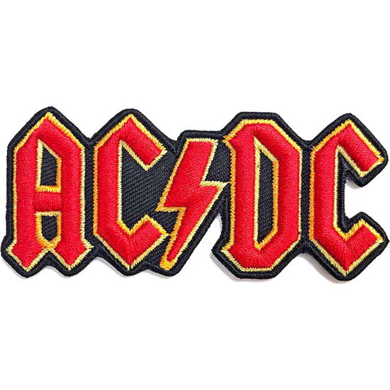AC/DC Standard Woven Patch: Cut Out 3D Logo - AC/DC - Merchandise -  - 5056368633362 - 